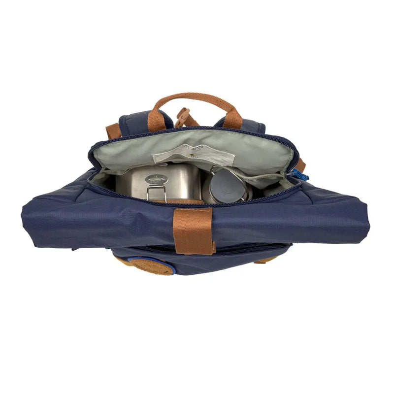 Rucsac Medium Rolltop, Little Gang, navy