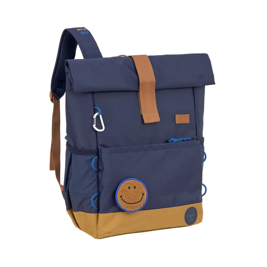 Rucsac Medium Rolltop, Little Gang, navy