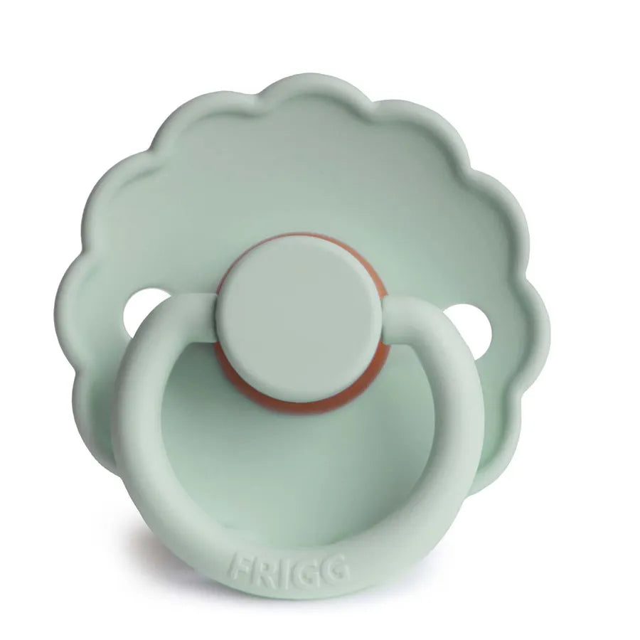 Suzetă din cauciuc natural Daisy, seafoam