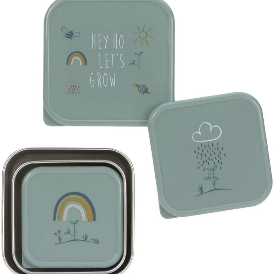 Set de 3 cutii de prânz din oțel inoxidabil, garden explorer