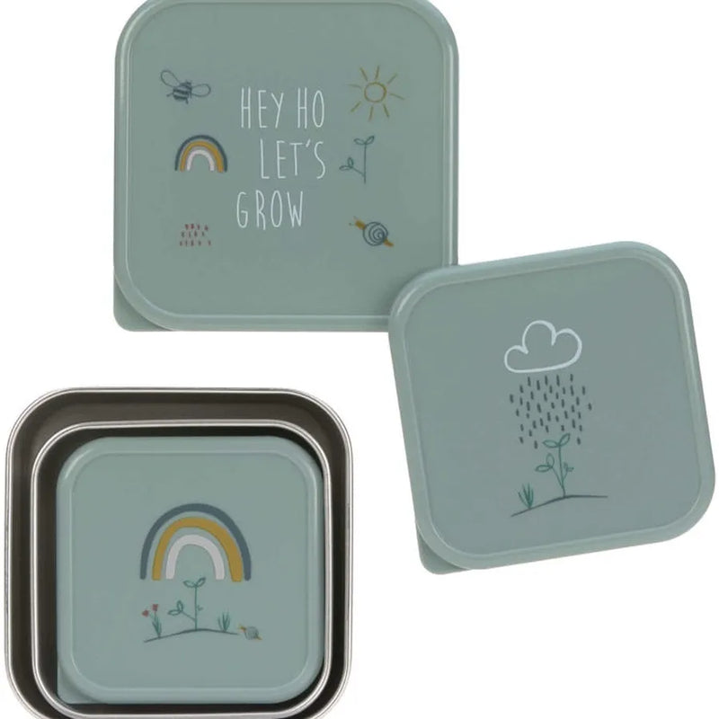 Set de 3 cutii de prânz din oțel inoxidabil, garden explorer