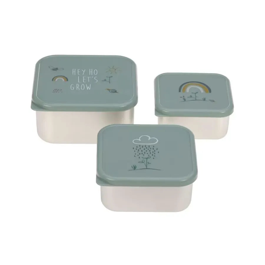 Set de 3 cutii de prânz din oțel inoxidabil, garden explorer