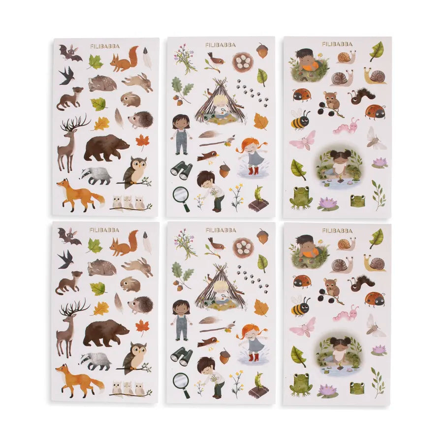 Set stickere adezive, Forest friends