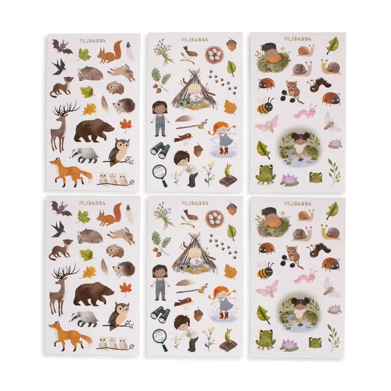 Set stickere adezive, Forest friends