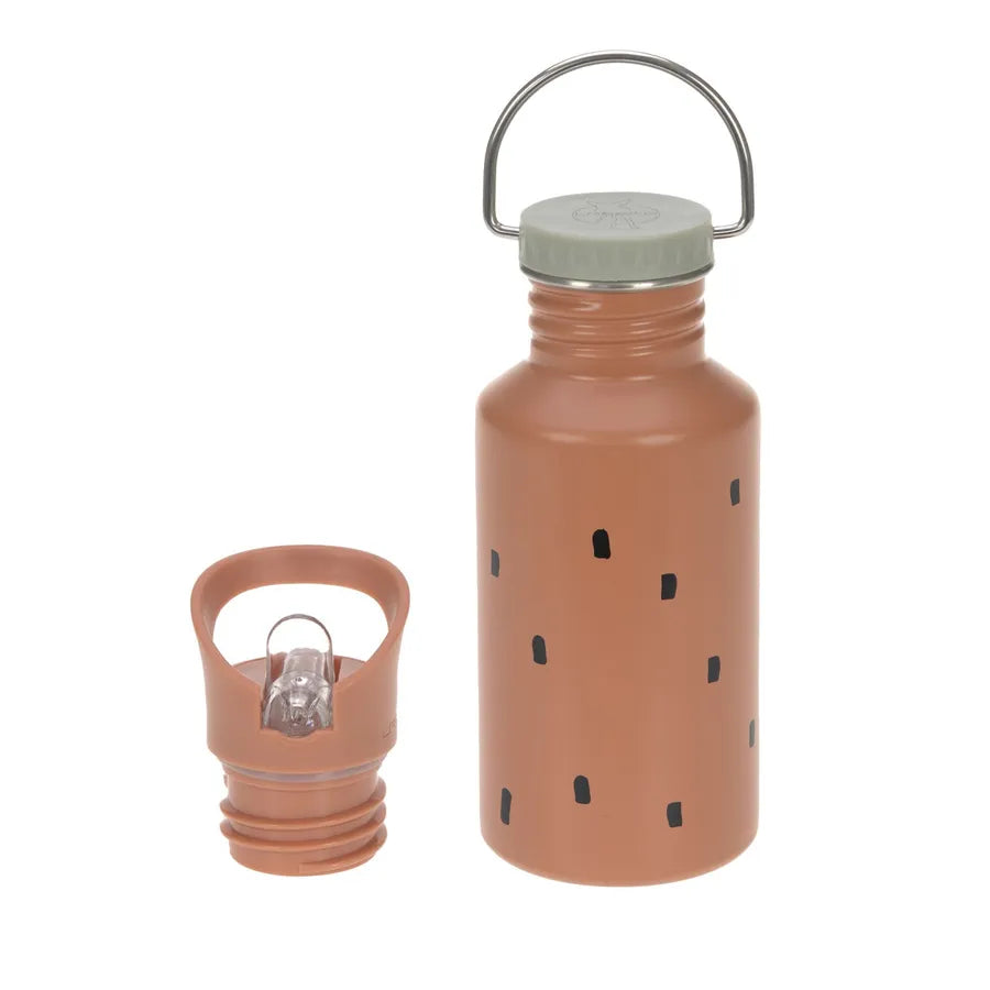 Sticlă din oțel inoxidabil, 500 ml, happy prints, caramel