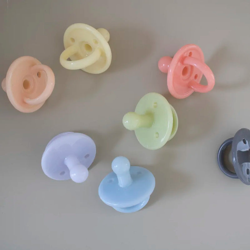 Suzete din silicon, set de 2 bucăți, coral