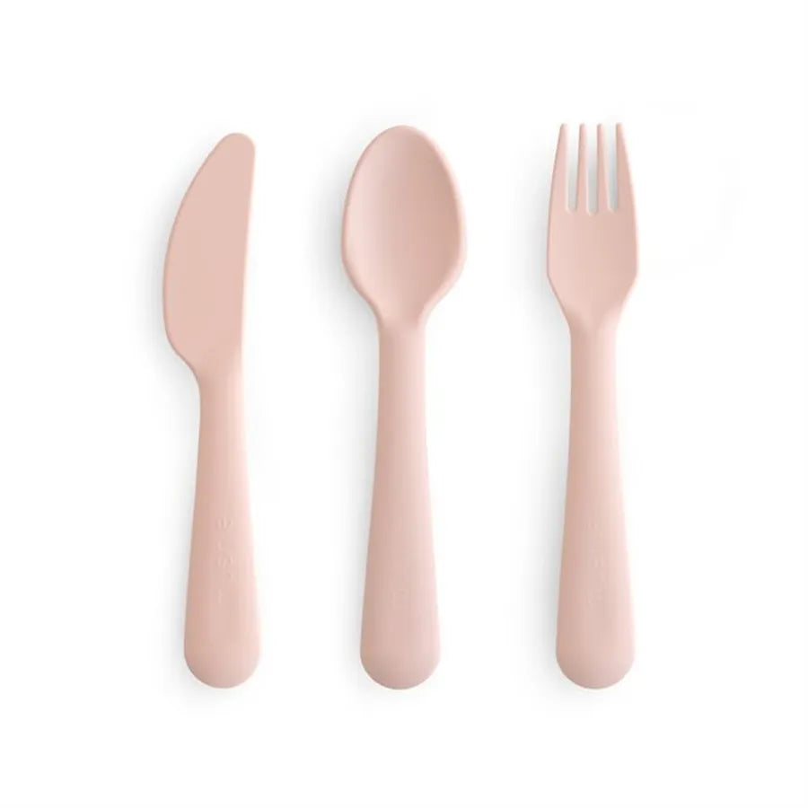 Tacâmuri din PP, set de 3 bucăți, blush