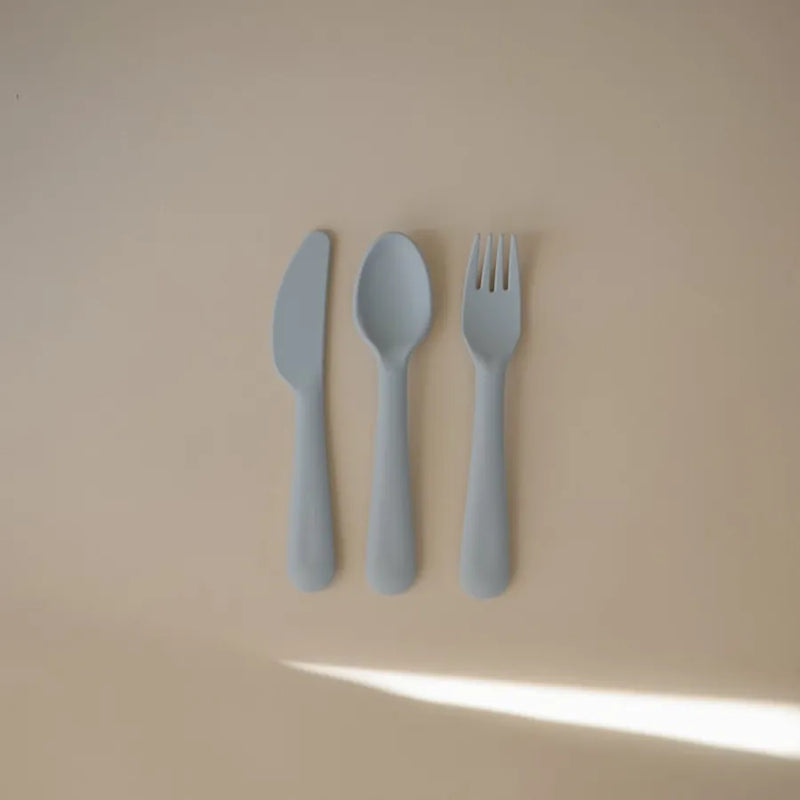Tacâmuri din PP, set de 3 bucăți, powder blue