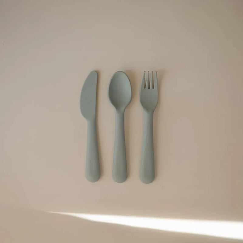 Tacâmuri din PP, set de 3 bucăți, sage