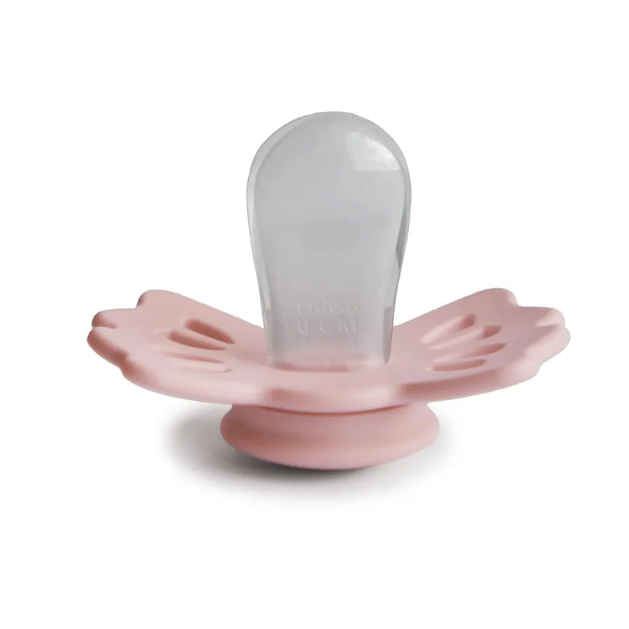 Suzetă simetrică din silicon Lucky, baby pink