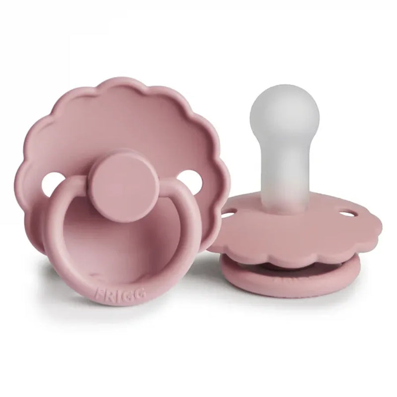 Suzetă din silicon Daisy, Baby Pink