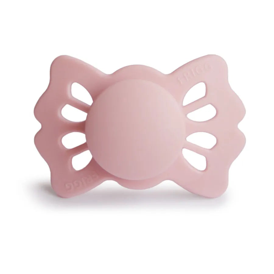Suzetă simetrică din silicon Lucky, baby pink