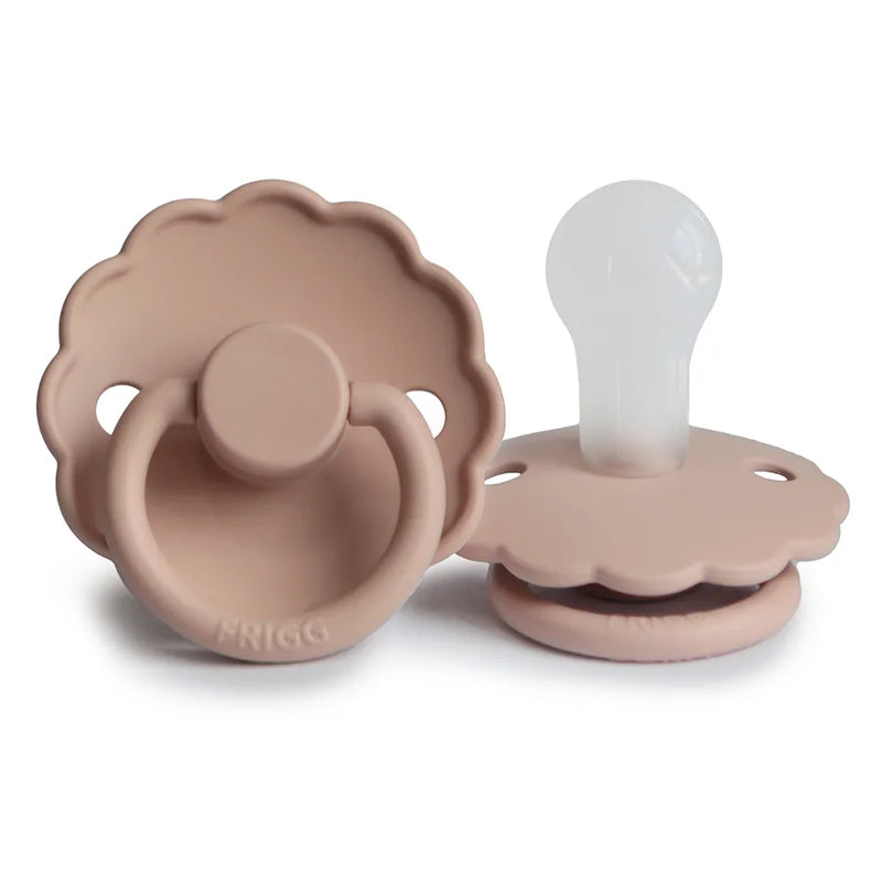 Suzetă din silicon Daisy, blush