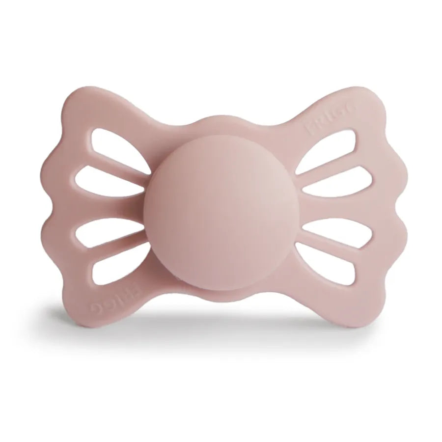 Suzetă simetrică din silicon Lucky, blush