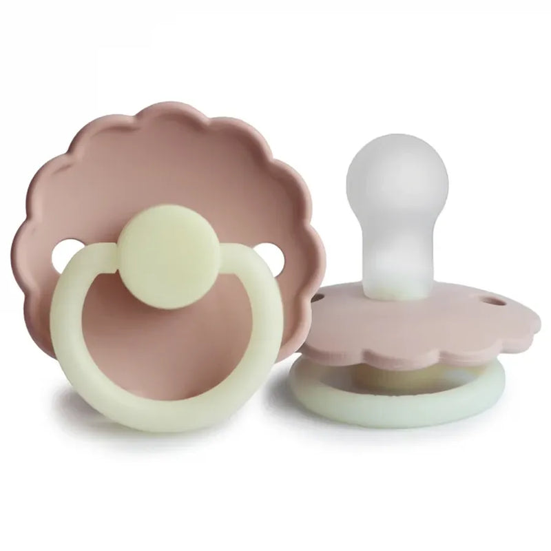 Suzetă din silicon Daisy, blush night