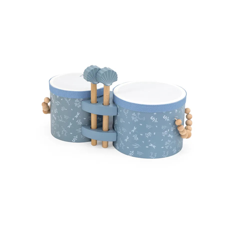 Jucărie din lemn, Bongos, blue