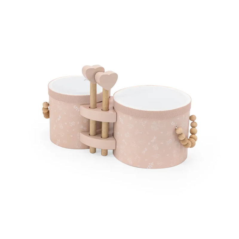 Jucărie din lemn, Bongos, pink