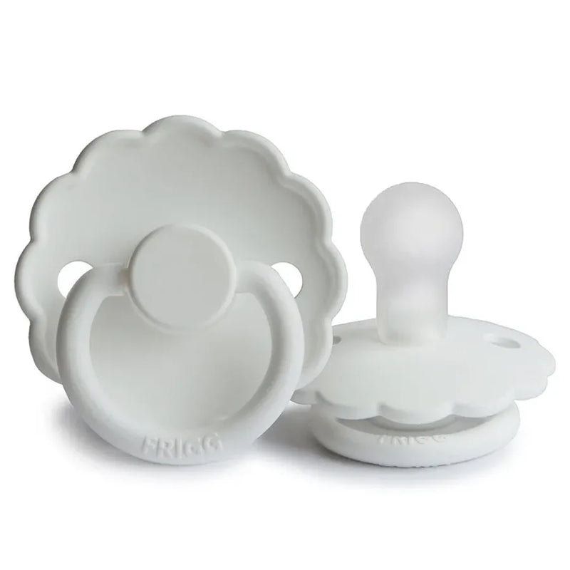 Suzetă din silicon Daisy, bright white