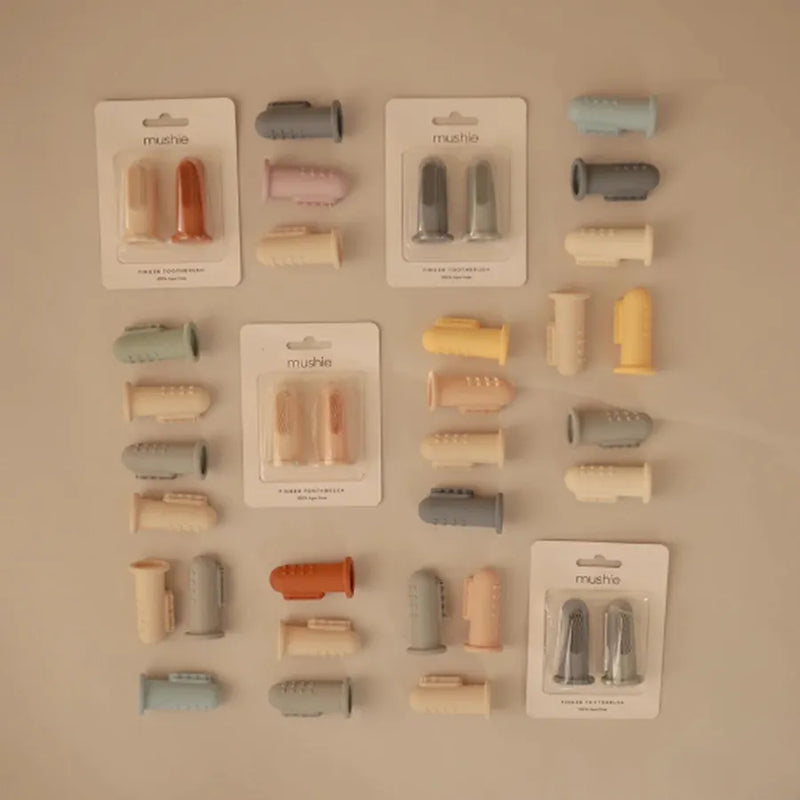 Periuțe de dinți degetar, set de 2 bucăți, tradewinds/stone
