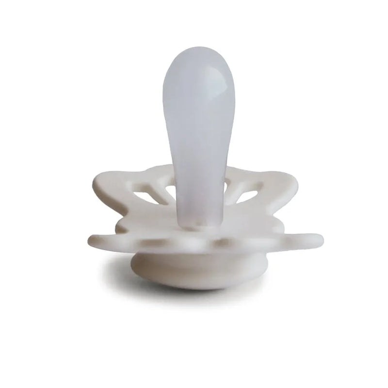 Suzetă simetrică din silicon Lucky, cream
