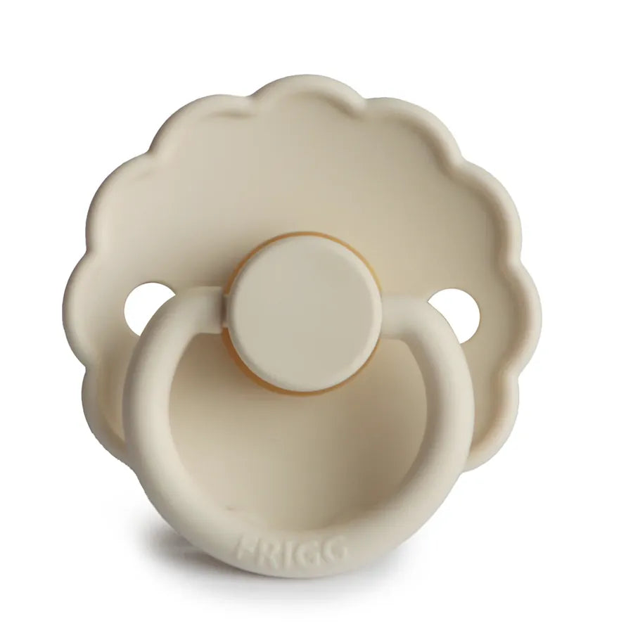 Suzetă din silicon Daisy, cream