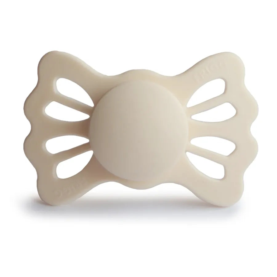 Suzetă simetrică din silicon Lucky, cream