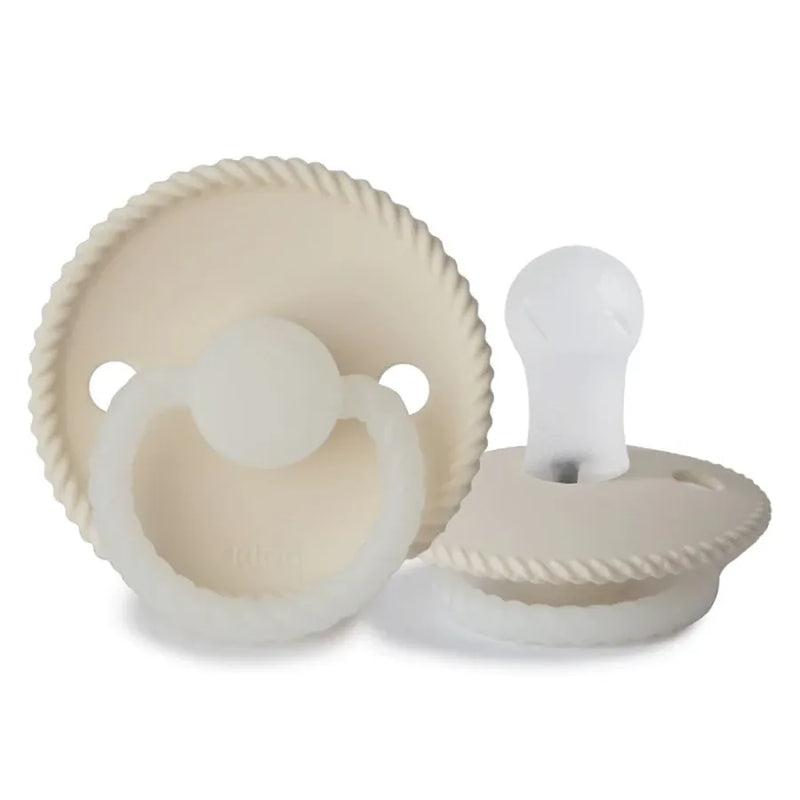 Suzetă din silicon Rope, cream night