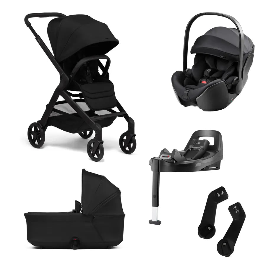 Pachet cărucior pentru copii, 5 în 1, Joolz, Hub2, space black