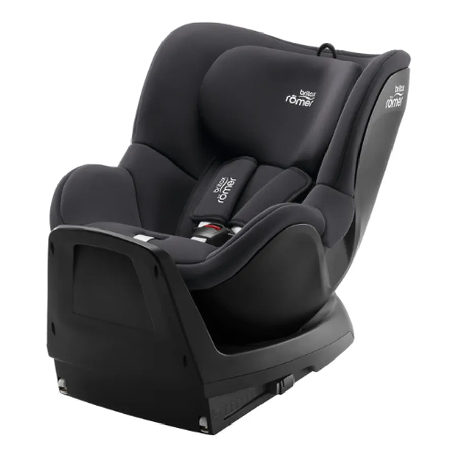 Scaun auto pentru copii, Britax Römer, rotativ, 360º, 3 luni-4 ani, 61-105 cm, 20 kg, DUALFIX M PLUS, midnight grey