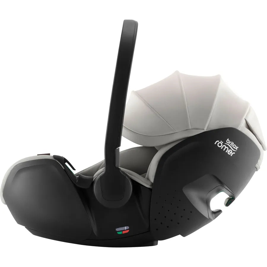 Scaun auto tip scoică pentru copii Britax Römer, reclinabil, 0-15 luni, 40-85 cm, 0-13 kg, BABY-SAFE PRO, linen grey