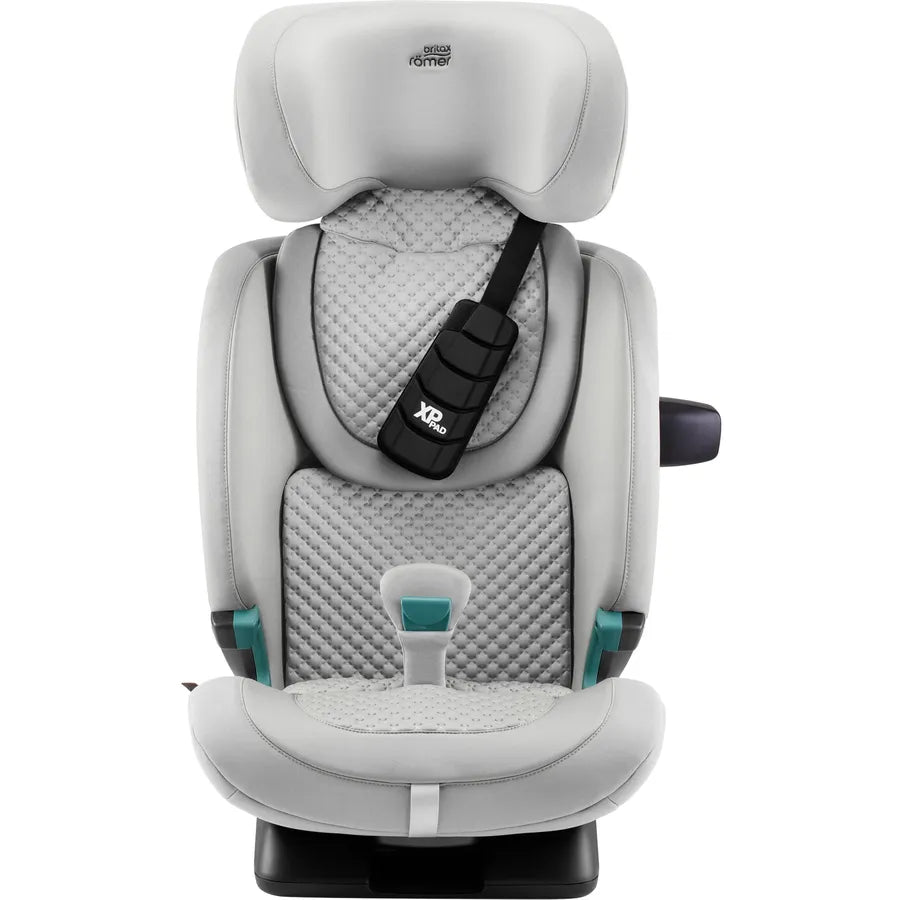 Scaun auto pentru copii Britax Römer, 15 luni-12 ani, 76-150 cm, 36 kg, ADVANSAFIX PRO, linen grey