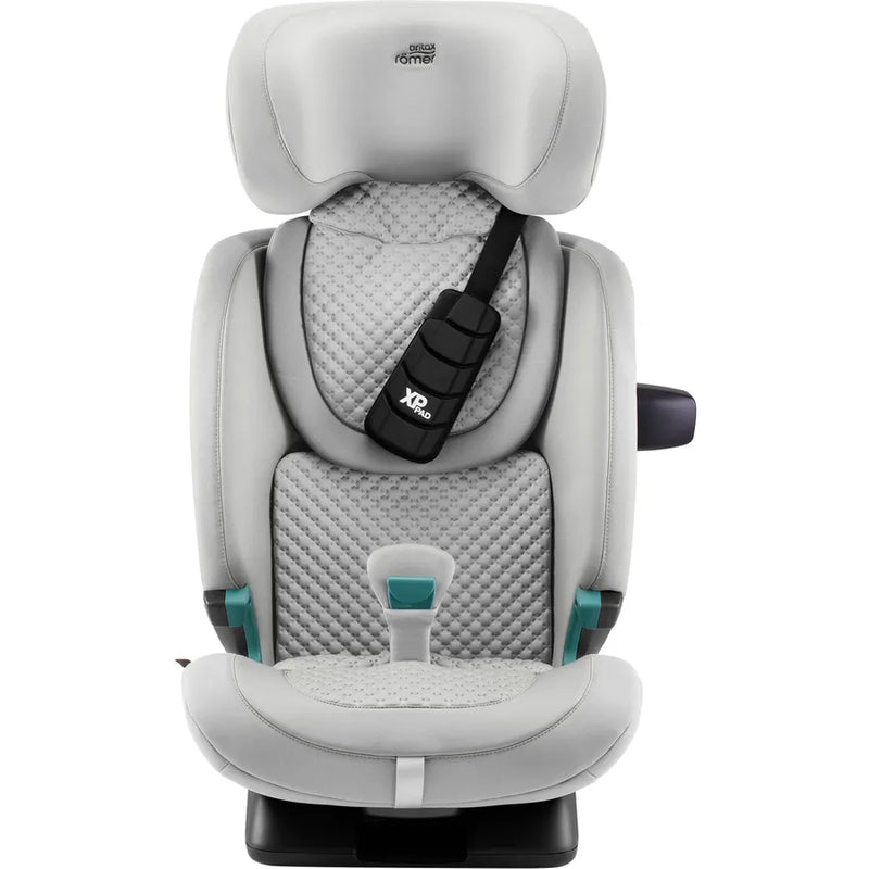 Scaun auto pentru copii Britax Römer, 15 luni-12 ani, 76-150 cm, 36 kg, ADVANSAFIX PRO, linen grey