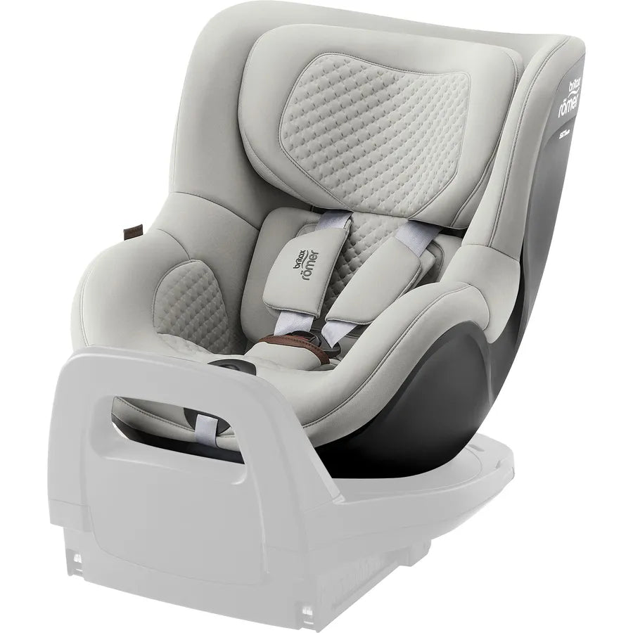 Scaun auto pentru copii Britax Römer, rotativ, fără bază ISOFIX, 3 luni-4 ani, 61-105 cm, 0-18 kg, DUALFIX 5Z, linen grey