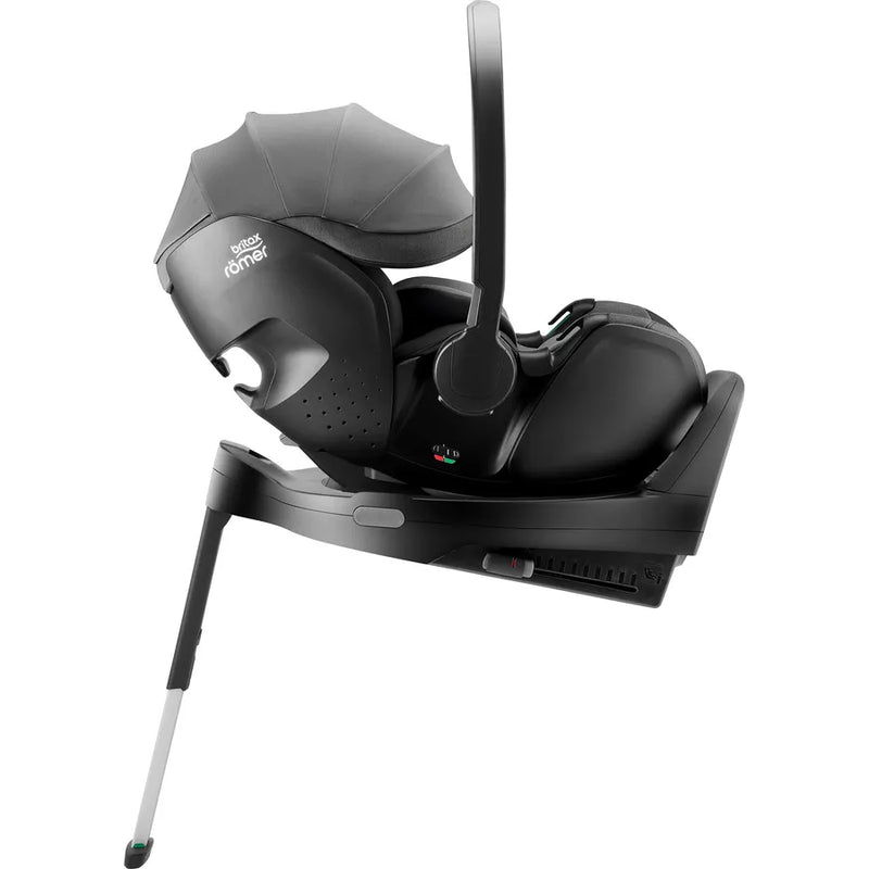 Scaun auto tip scoică pentru copii cu bază ISOFIX inclusă, Britax Römer, reclinabil, 0-15 luni, 40-85 cm, 0-13 kg, BABY-SAFE PRO, mineral grey