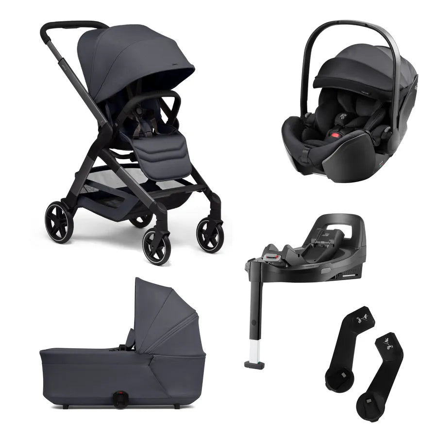 Pachet cărucior pentru copii, 5 în 1, Joolz, Hub2, stone grey