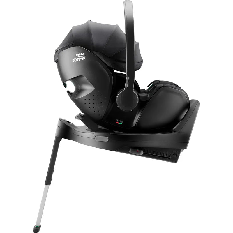 Scaun auto tip scoică pentru copii cu bază ISOFIX inclusă, Britax Römer, reclinabil, 0-15 luni, 40-85 cm, 0-13 kg, BABY-SAFE PRO, carbon black