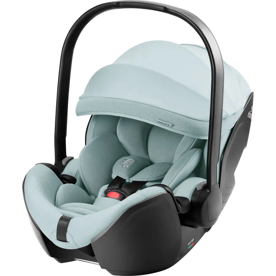 Scaun auto tip scoică pentru copii cu bază ISOFIX inclusă, Britax Römer, reclinabil, 0-15 luni, 40-85 cm, 0-13 kg, BABY-SAFE PRO, harbor blue
