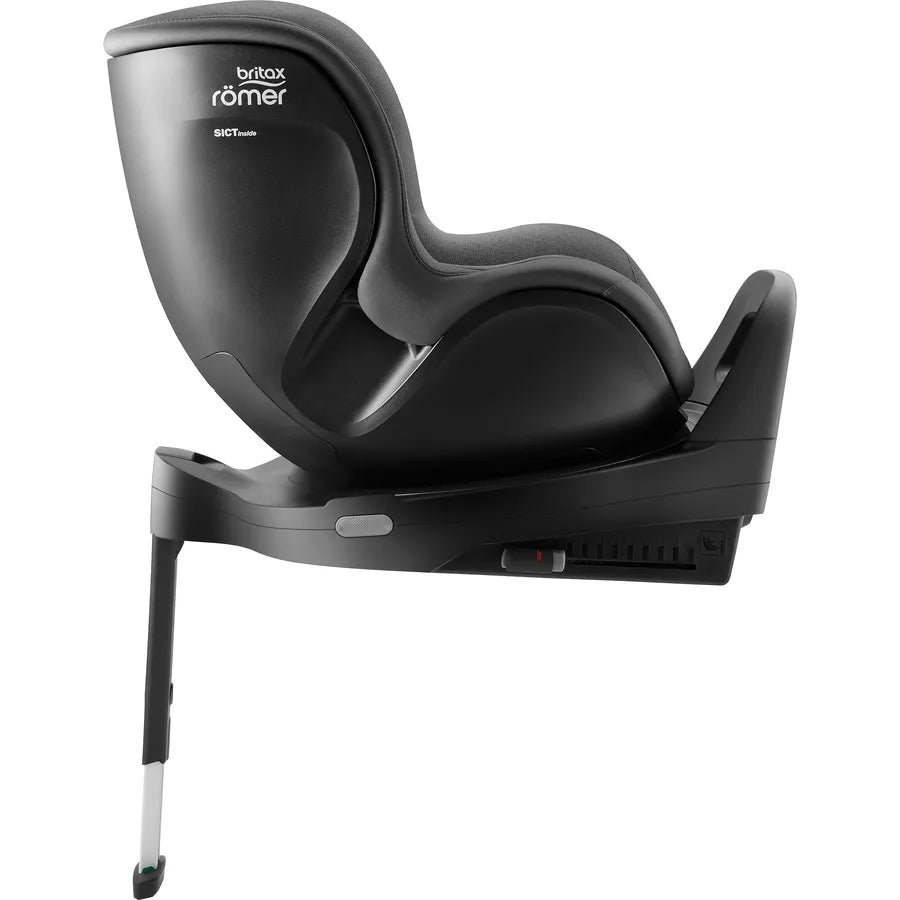 Scaun auto pentru copii Britax Römer, rotativ, 0 luni-4 ani, 40-105 cm, 0-19 kg, Isofix, DUALFIX PRO, mineral grey