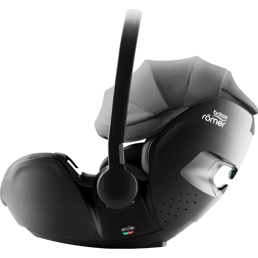 Scaun auto tip scoică pentru copii cu bază ISOFIX inclusă, Britax Römer, reclinabil, 0-15 luni, 40-85 cm, 0-13 kg, BABY-SAFE PRO, mineral grey