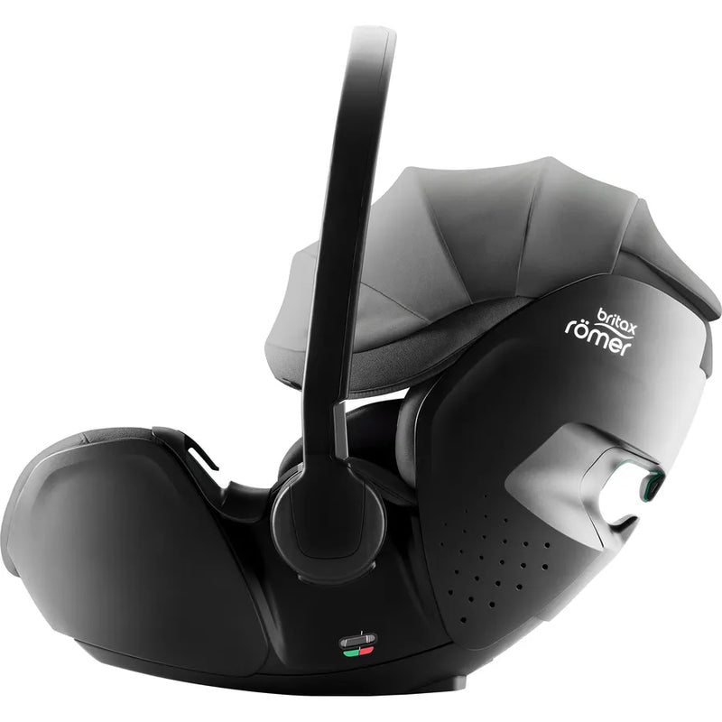 Scaun auto tip scoică pentru copii cu bază ISOFIX inclusă, Britax Römer, reclinabil, 0-15 luni, 40-85 cm, 0-13 kg, BABY-SAFE PRO, mineral grey