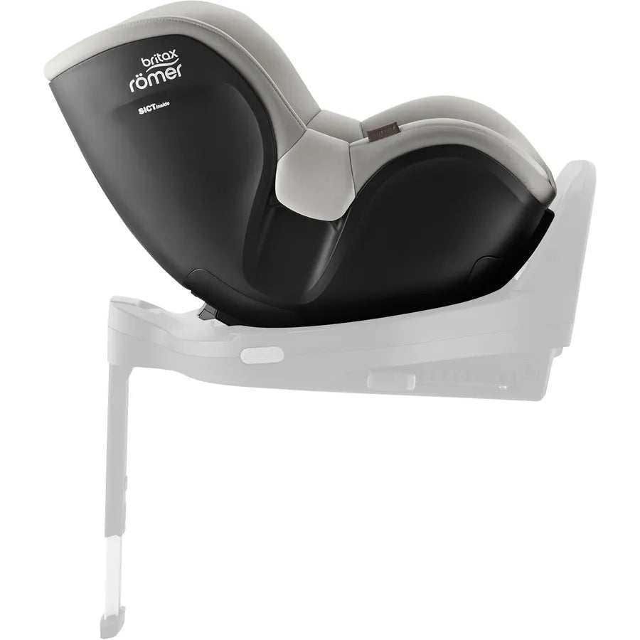 Scaun auto pentru copii Britax Römer, rotativ, fără bază ISOFIX, 3 luni-4 ani, 61-105 cm, 0-18 kg, DUALFIX 5Z, linen grey