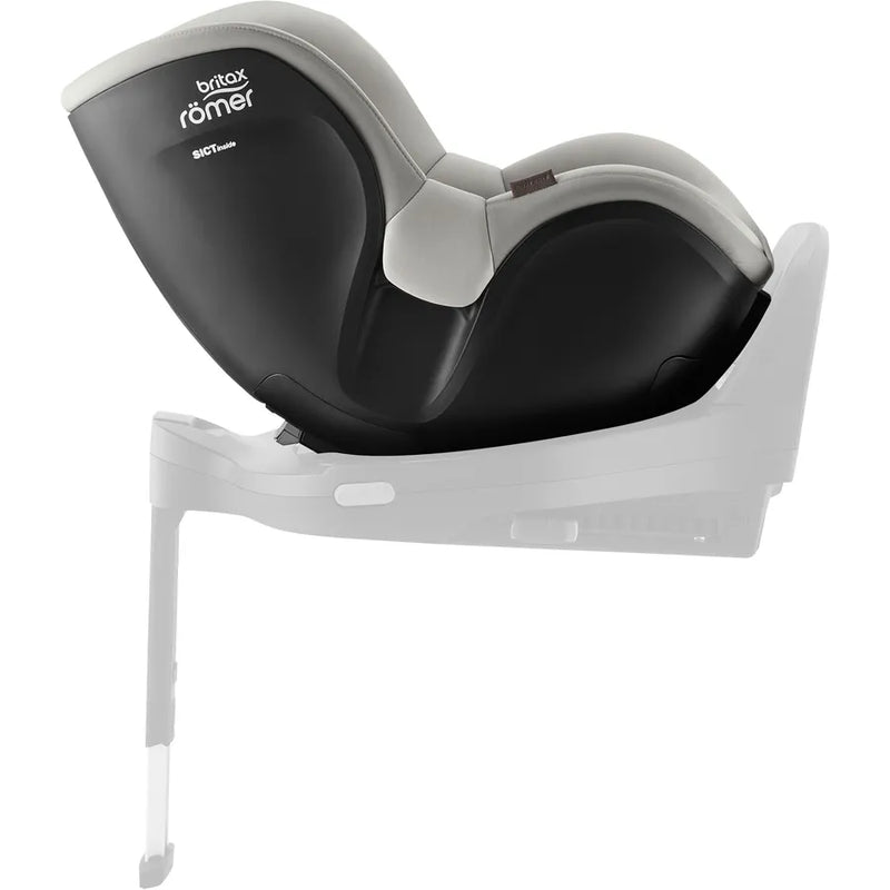Scaun auto pentru copii Britax Römer, rotativ, fără bază ISOFIX, 3 luni-4 ani, 61-105 cm, 0-18 kg, DUALFIX 5Z, linen grey