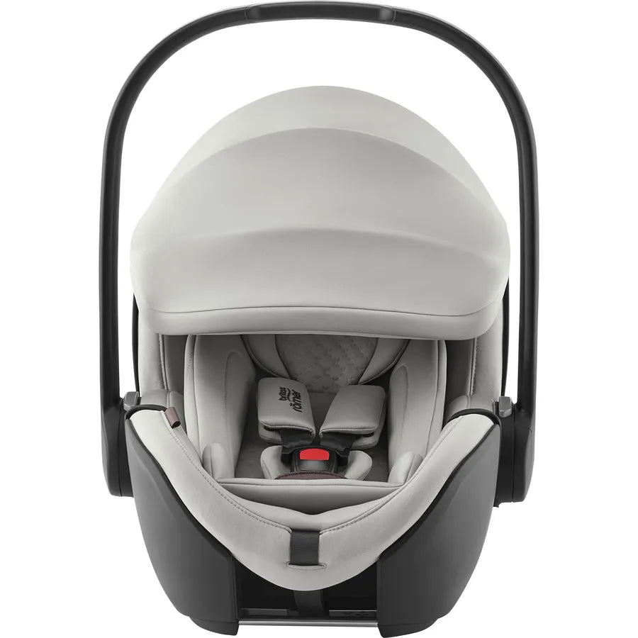 Scaun auto tip scoică pentru copii Britax Römer, reclinabil, 0-15 luni, 40-85 cm, 0-13 kg, BABY-SAFE PRO, linen grey