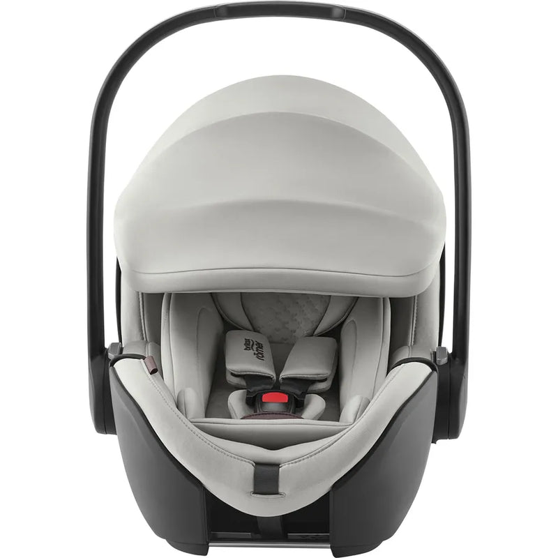 Scaun auto tip scoică pentru copii Britax Römer, reclinabil, 0-15 luni, 40-85 cm, 0-13 kg, BABY-SAFE PRO, linen grey