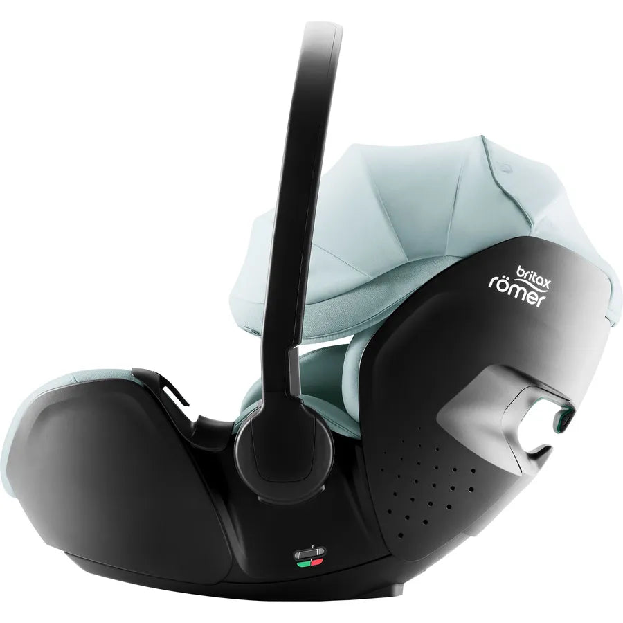 Scaun auto tip scoică pentru copii cu bază ISOFIX inclusă, Britax Römer, reclinabil, 0-15 luni, 40-85 cm, 0-13 kg, BABY-SAFE PRO, harbor blue