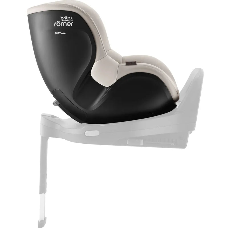 Scaun auto pentru copii Britax Römer, rotativ, fără bază ISOFIX, 3 luni-4 ani, 61-105 cm, 0-18 kg, DUALFIX 5Z, soft taupe