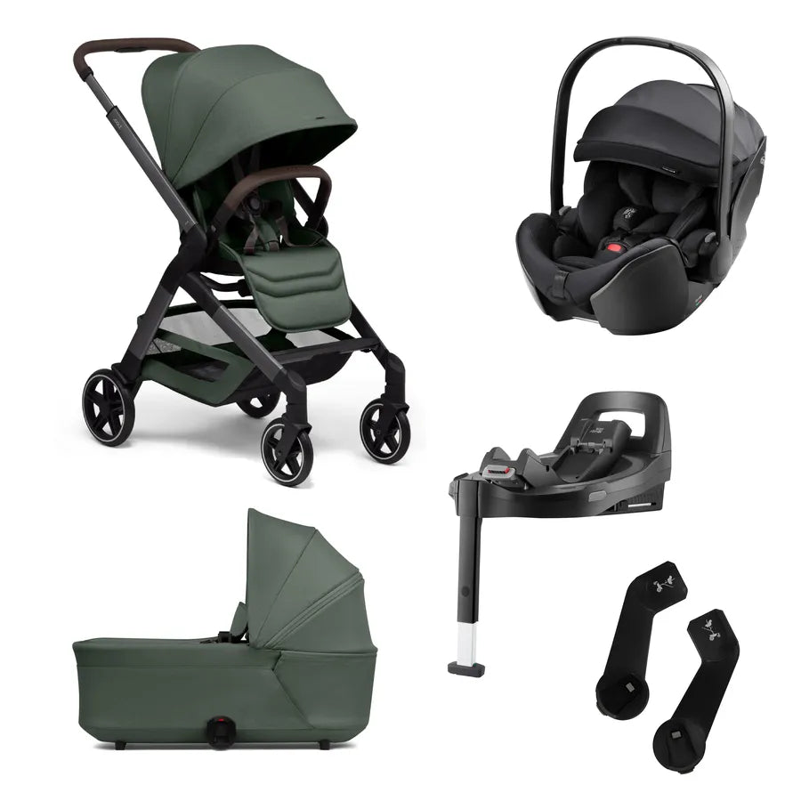 Pachet cărucior pentru copii, 5 în 1, Joolz, Hub2, forest green