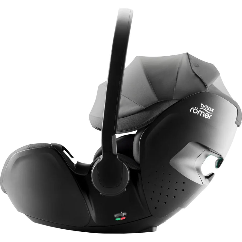 Scaun auto tip scoică pentru copii cu bază ISOFIX inclusă, Britax Römer, reclinabil, 0-15 luni, 40-85 cm, 0-13 kg, BABY-SAFE PRO, mineral grey