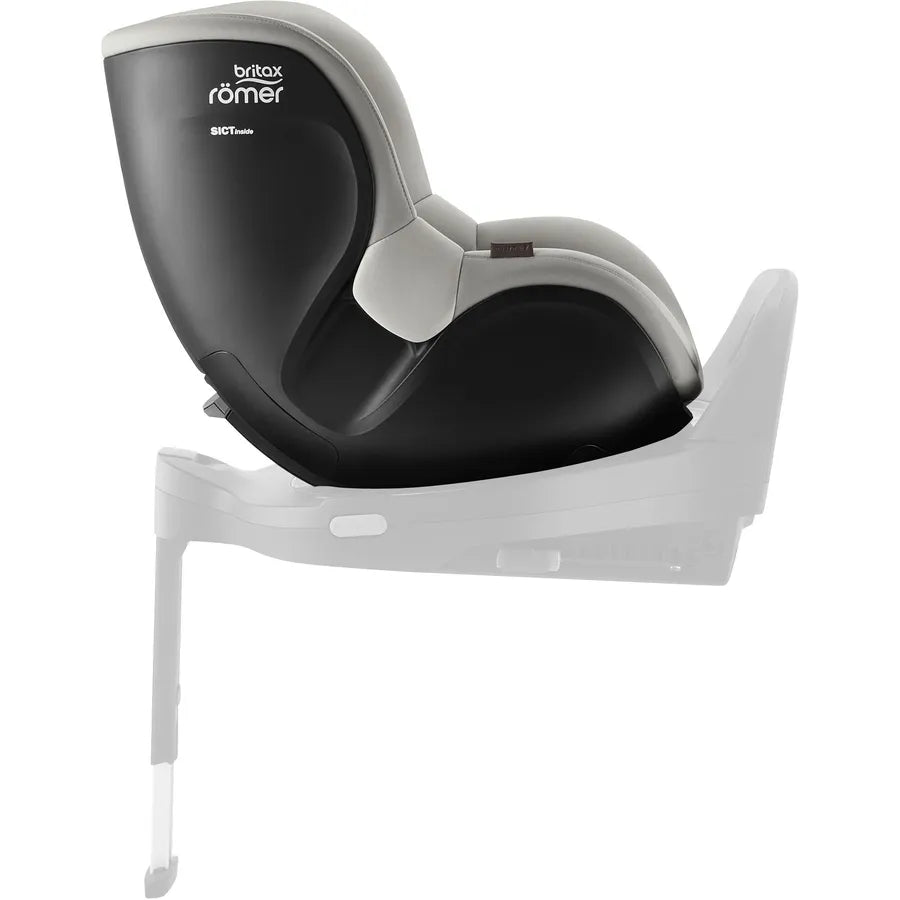 Scaun auto pentru copii Britax Römer, rotativ, fără bază ISOFIX, 3 luni-4 ani, 61-105 cm, 0-18 kg, DUALFIX 5Z, linen grey