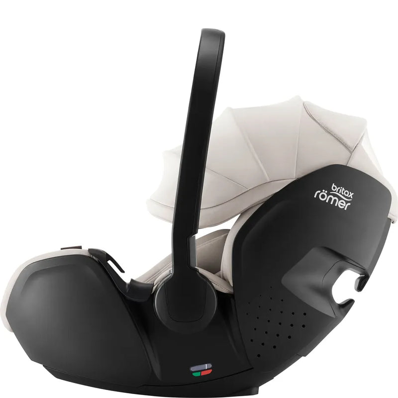 Scaun auto tip scoică pentru copii cu bază ISOFIX inclusă, Britax Römer, reclinabil, 0-15 luni, 40-85 cm, 0-13 kg, BABY-SAFE PRO, soft taupe